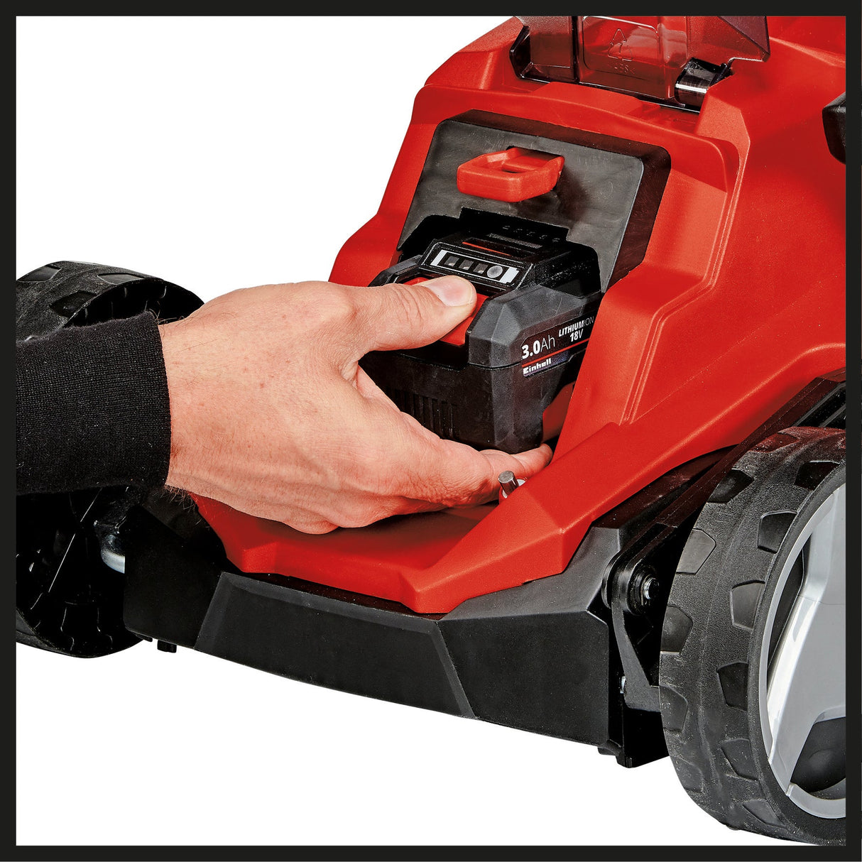 Masina de tuns iarba/gazon pe acumulator Einhell GE - CM 18/33 Li - Solo PXC (Li - ion, pentru pana la 200 m², motor fara perii, reglare a inaltimii de taiere pe 5 niveluri, livrata fara acumulator sau incarcator Einhell - scule electrice si unelte profesionale - BricoMart