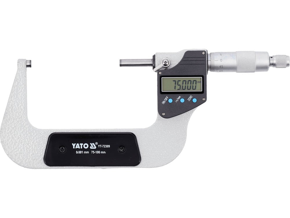 MICROMETRU DIGITAL PT EXTERIOR 75 - 100MM Yato YT - 72309 Yato - scule electrice si unelte profesionale - BricoMart