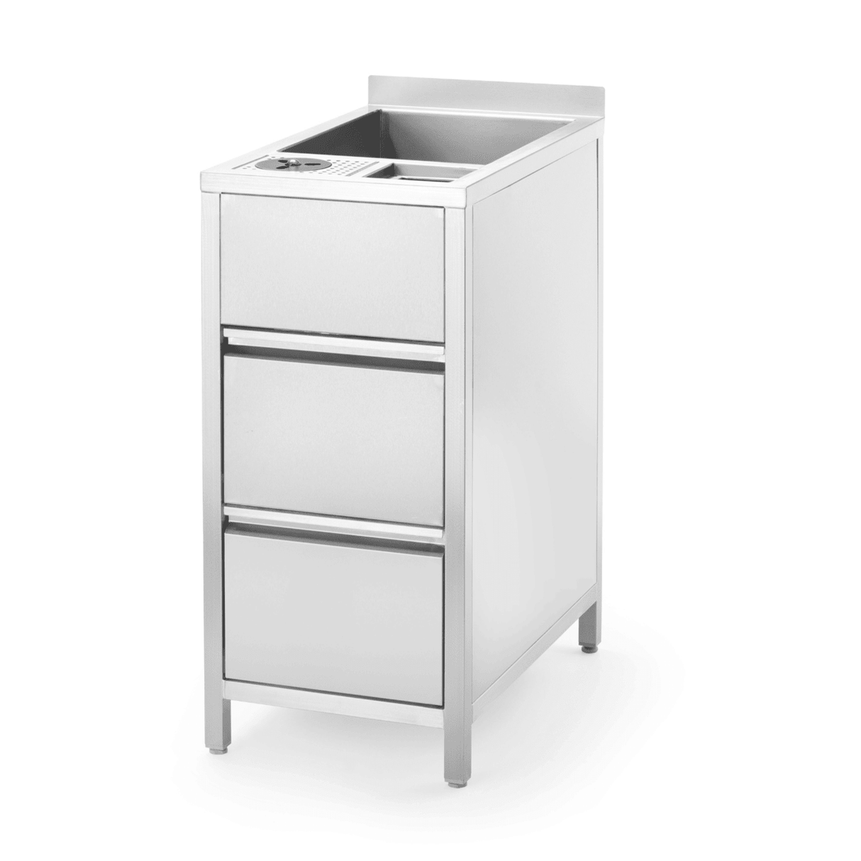 Modul auxiliar Boston Caddy pentru spălare și depozitare, cu bazin de gheață, 400×650×(H)900 mm Barmatic
