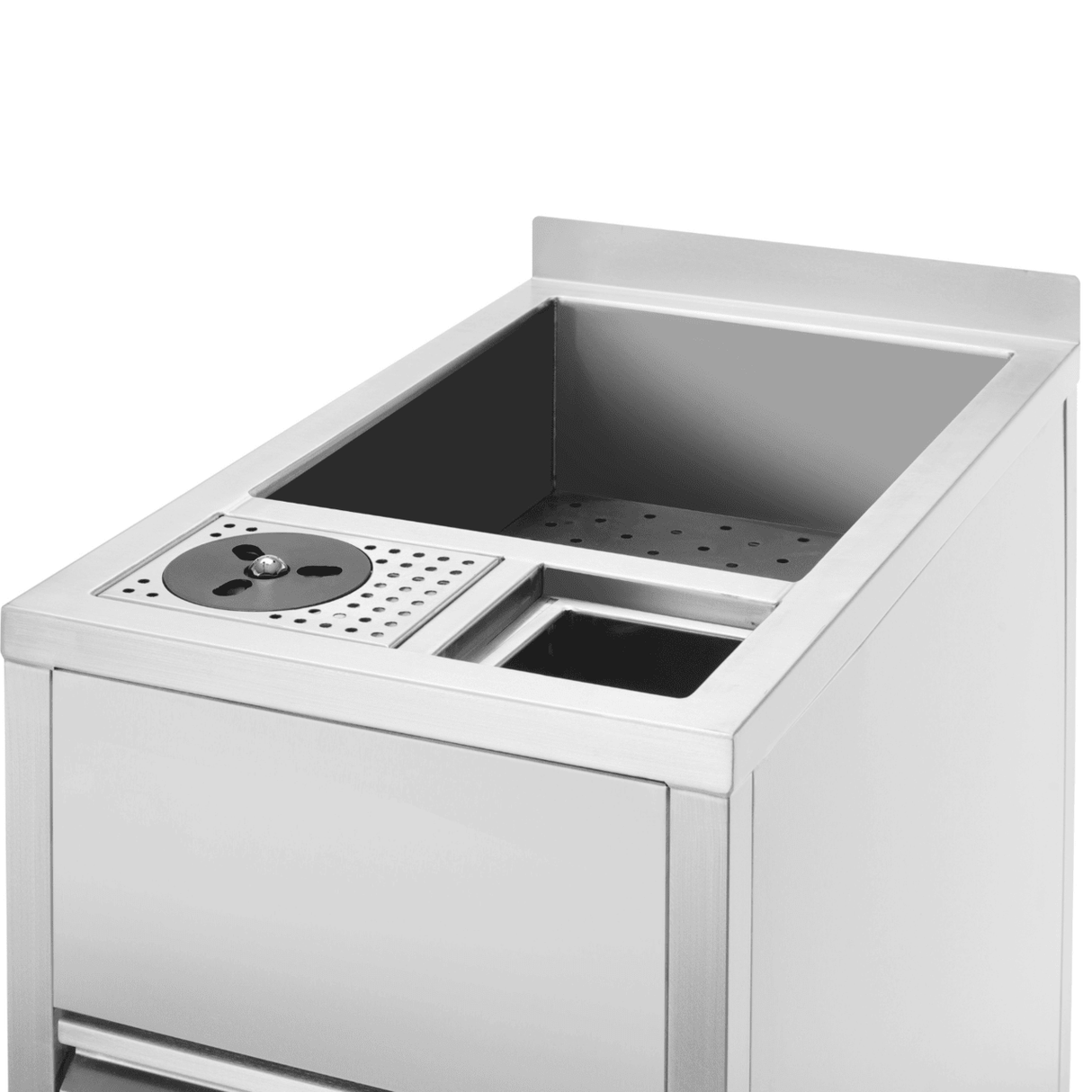Modul auxiliar Boston Caddy pentru spălare și depozitare, cu bazin de gheață, 400×650×(H)900 mm Barmatic