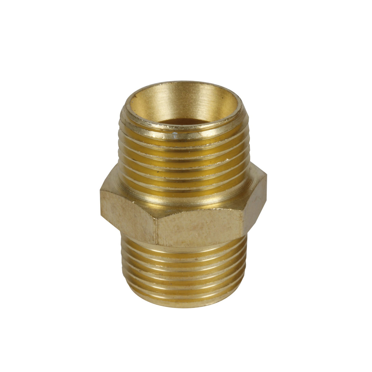 Niplul dublu Original Einhell R3/8'' filet exterior (accesoriu pentru compresor, fabricat din alama, potrivit pentru toate aplicatiile cu aer comprimat care utilizeaza filet exterior de 3/8") Einhell - scule electrice si unelte profesionale - BricoMart