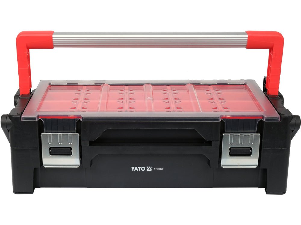 ORGANIZATOR PLIABIL, 21 COMPARTIMENTE Yato YT - 08970 - 155 x 120 x 92 mm, 95 x 60 x 50 mm Yato - scule electrice si unelte profesionale - BricoMart