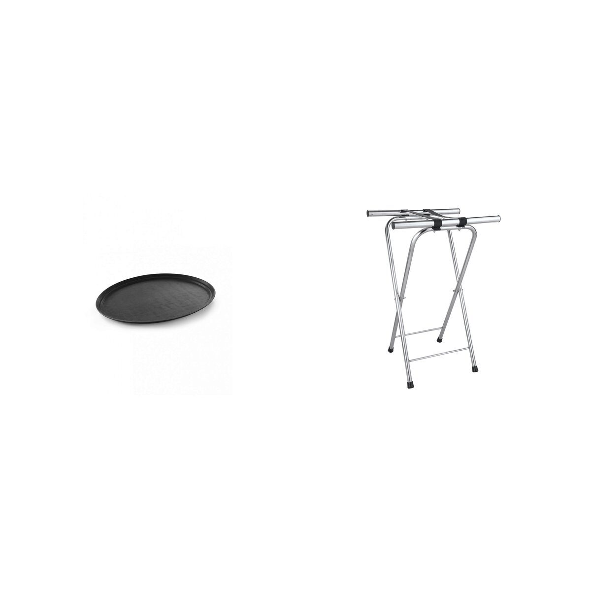 Pachet Tava servire ovala XL 735x600mm + Suport pliabil