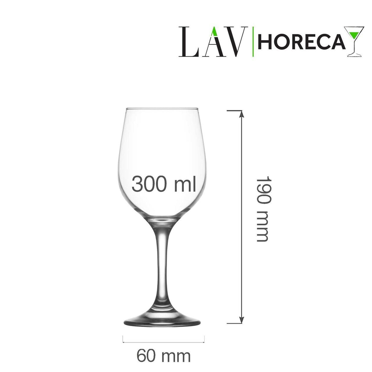 Pahar de vin Valencia 300 ml, LAV