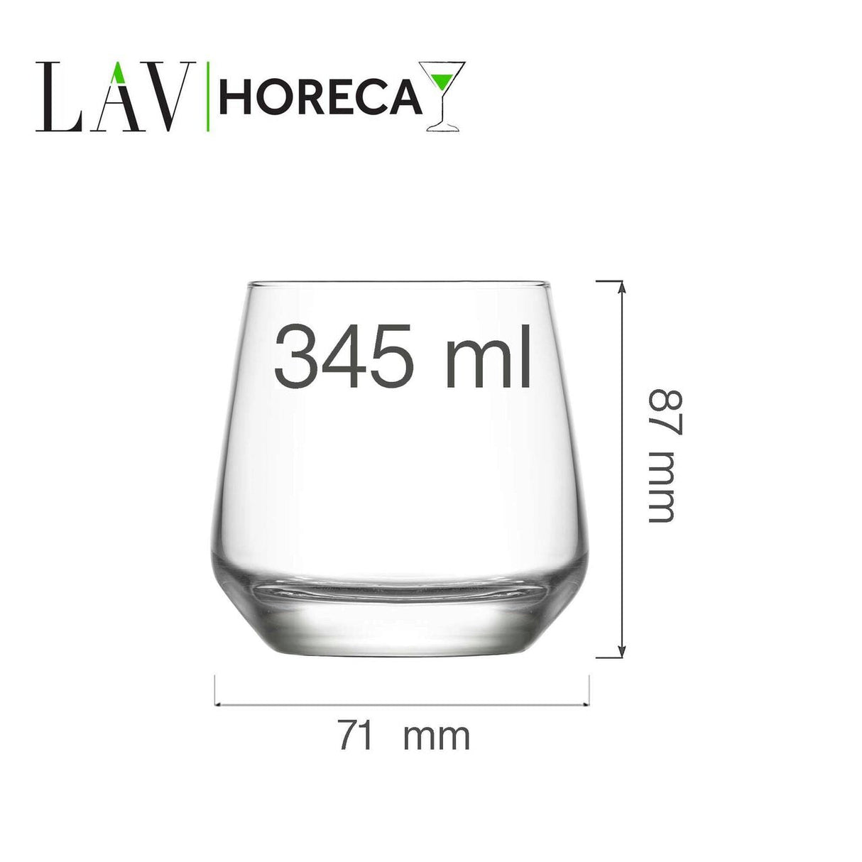 Pahar de whisky Lyon 345ml, LAV