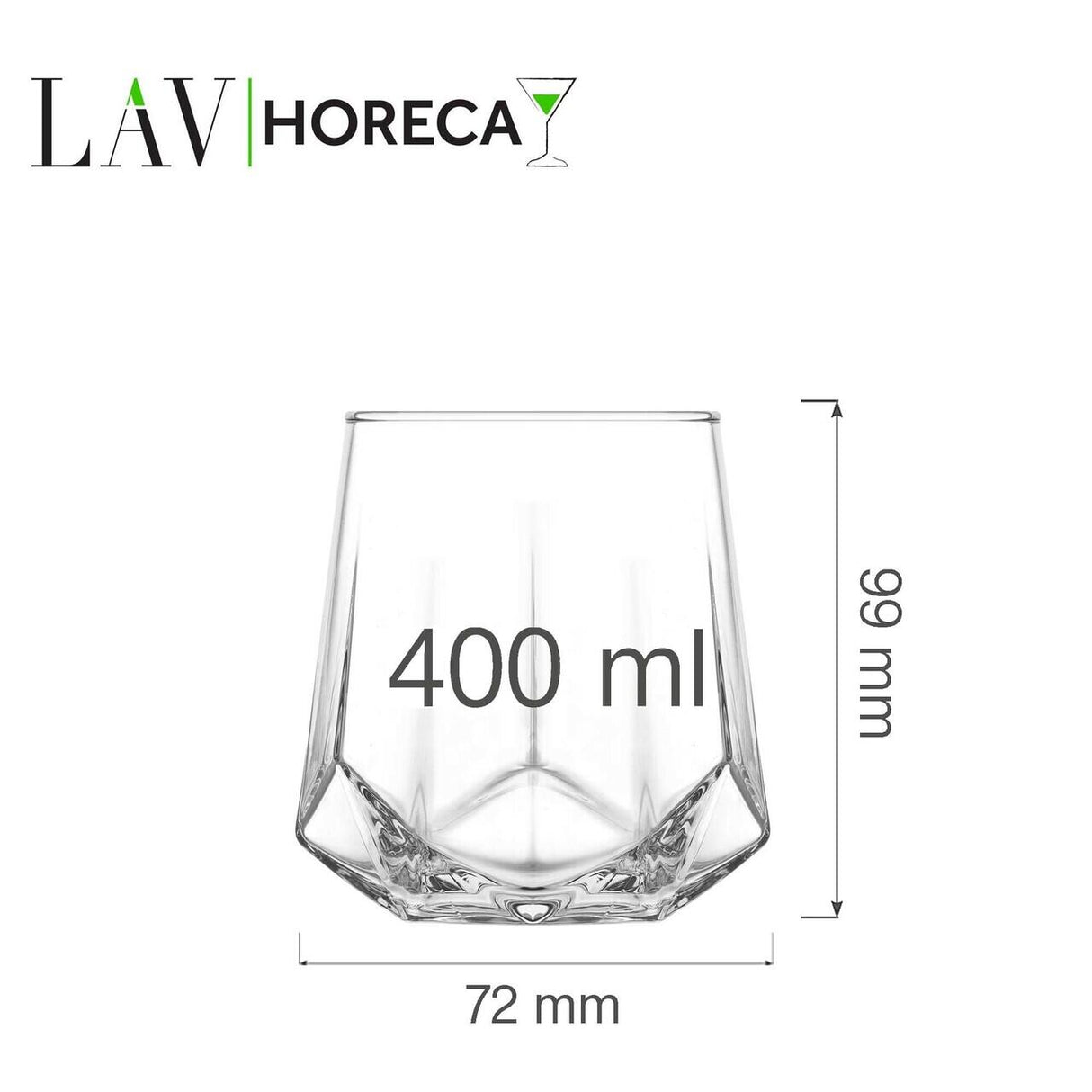 Pahar pentru whisky Verona 400 ml, LAV