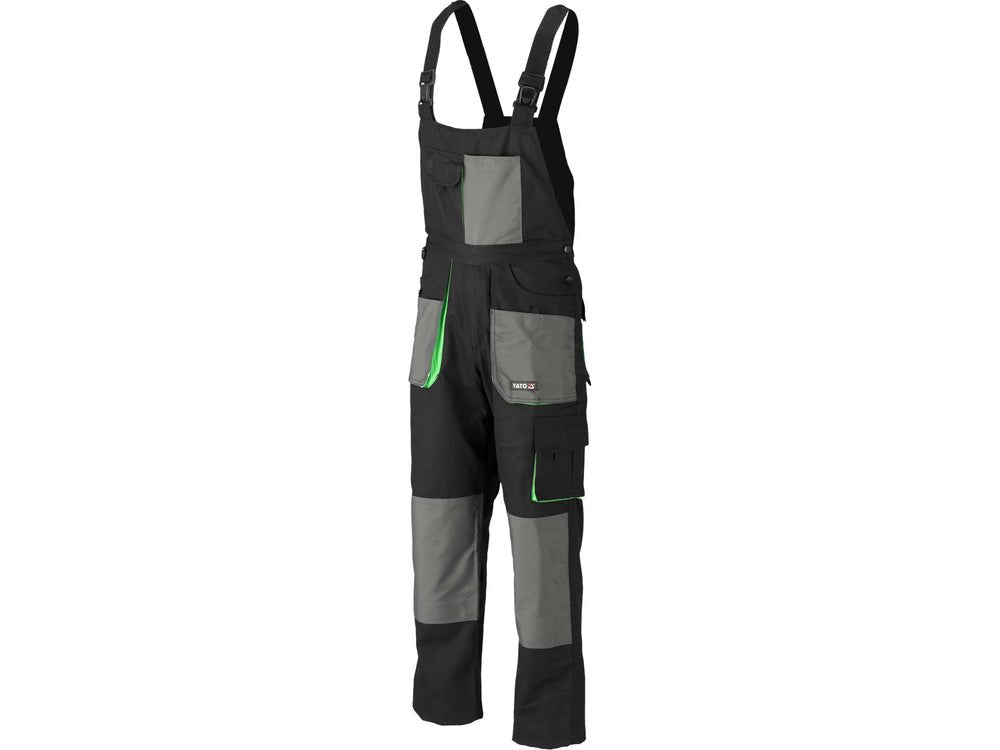 PANTALONI DE LUCRU CU PIEPTAR, PALEA, MARIMEA XL Yato YT - 80174 - Pantaloni de lucuru cu pieptar, 270 g, rezistent Yato - scule electrice si unelte profesionale - BricoMart