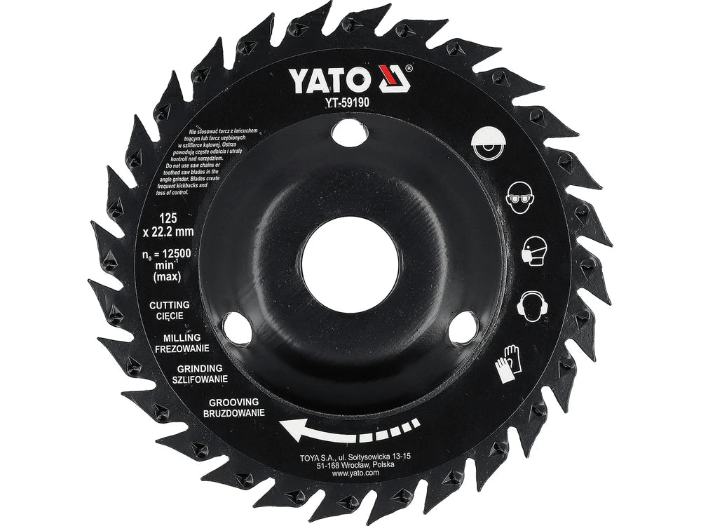 PANZA RASPEL PENTRU LEMN 125MM Yato YT - 59190 Yato - scule electrice si unelte profesionale - BricoMart