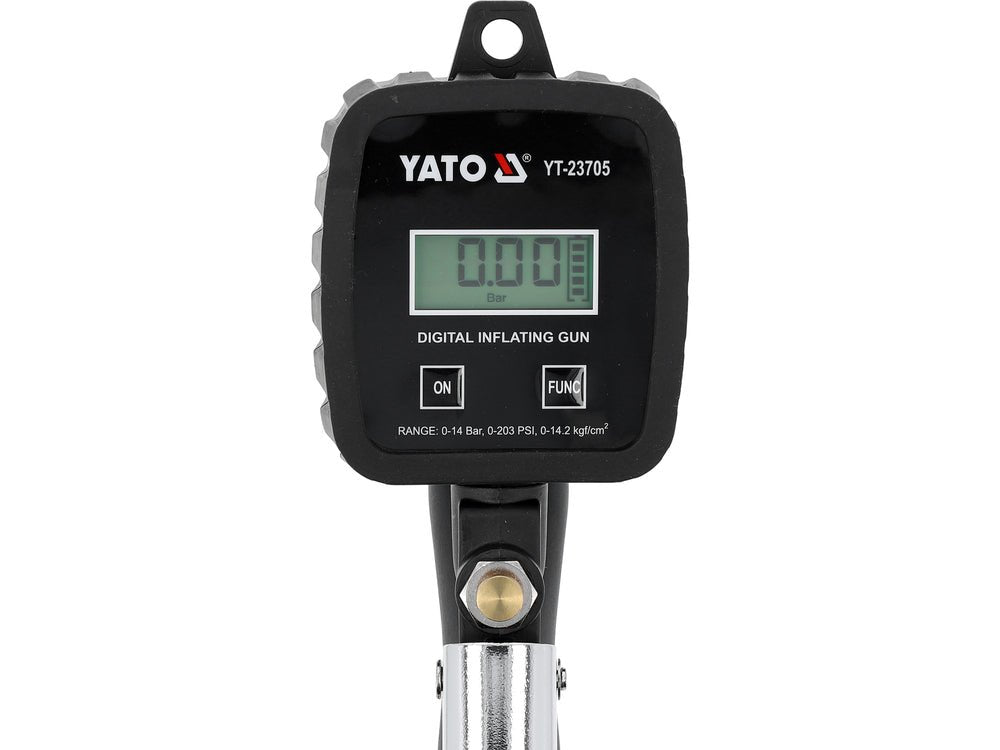 PISTOL DE UMFLAT CU MANOMETRU DIGITAL Yato YT - 23705 Yato - scule electrice si unelte profesionale - BricoMart