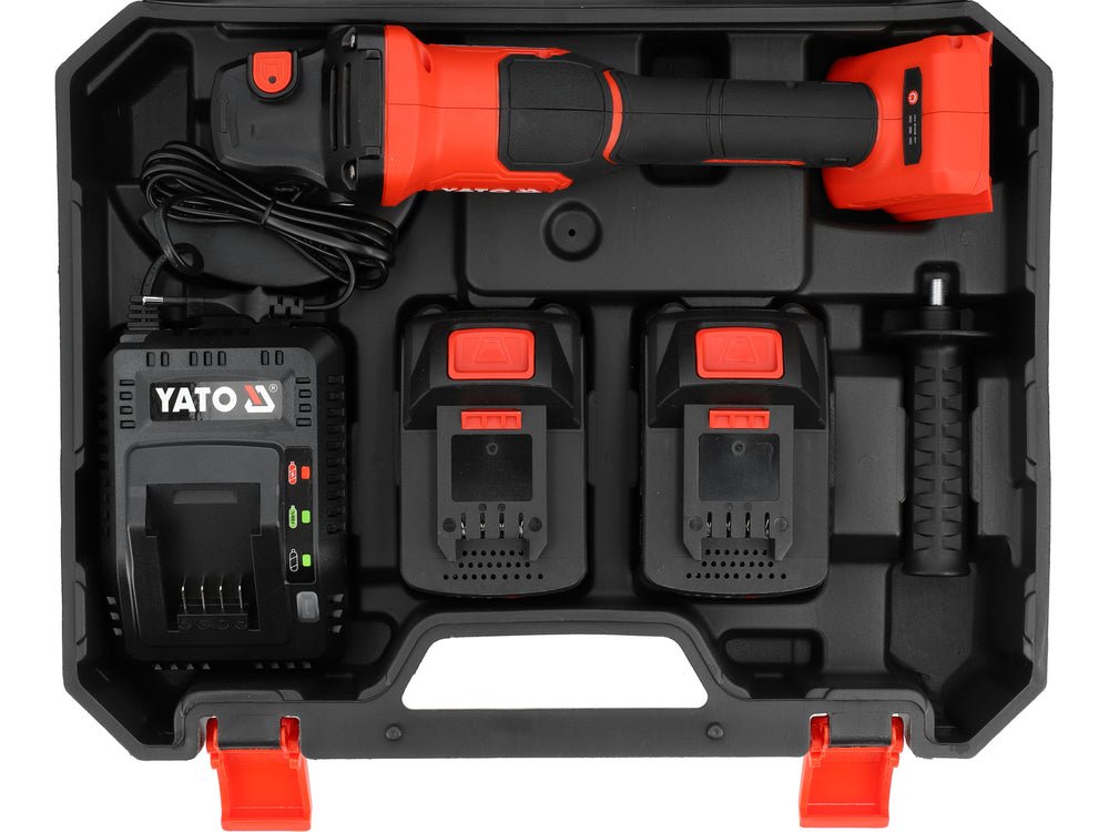 Polizor unghiular YATO YT-828255, 18 V, 2 x 4 Ah - imagine 9