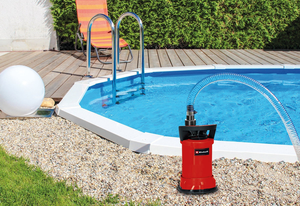 Pompa de apa curata Einhell GE - SP 4390 LL ECO (Eco Power, 430 W, max. 9.000 l/h, plutitor reglabil infinit, etansare mecanica de inalta calitate, inel de suspensie, incl. conexiune universala pentru furtun Einhell - scule electrice si unelte profesionale - BricoMart