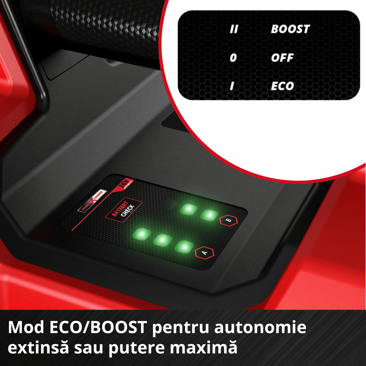 Pompa de gradina pe acumulator Einhell AQUINNA 18/30 F LED Power X - Change (18 V, debit max. 3.000 l/h, 2 sloturi pentru baterii, timp de functionare dublu, moduri ECO/BOOST, prefiltru, fara acumulator Einhell - scule electrice si unelte profesionale - BricoMart