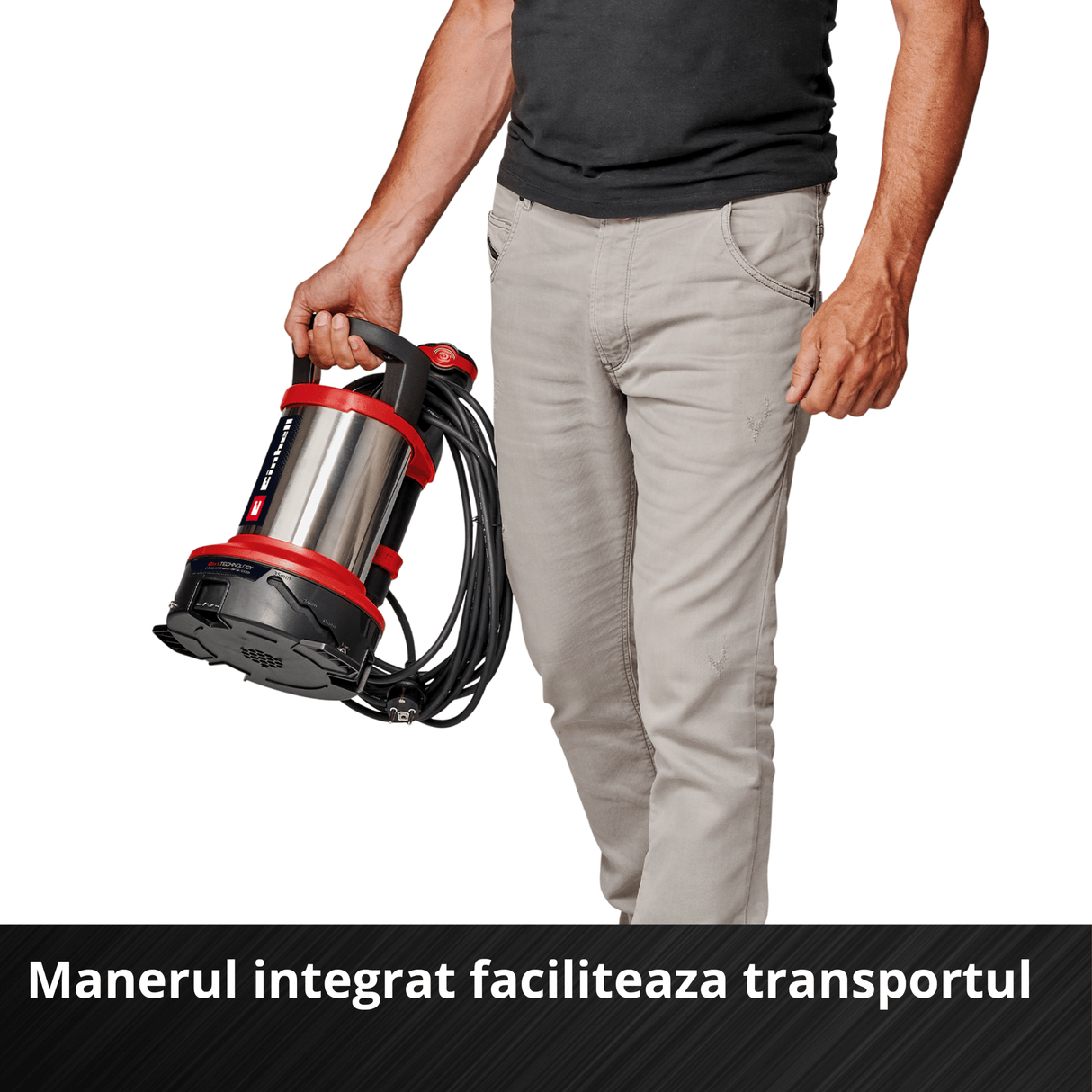Pompa submersibila apa murdara Einhell Flutset GE - DP 7535 N LL ECO - inaltime max. 9 m, cablu 10 m, maner transport, 750 W BricoMart - scule electrice si unelte profesionale - BricoMart