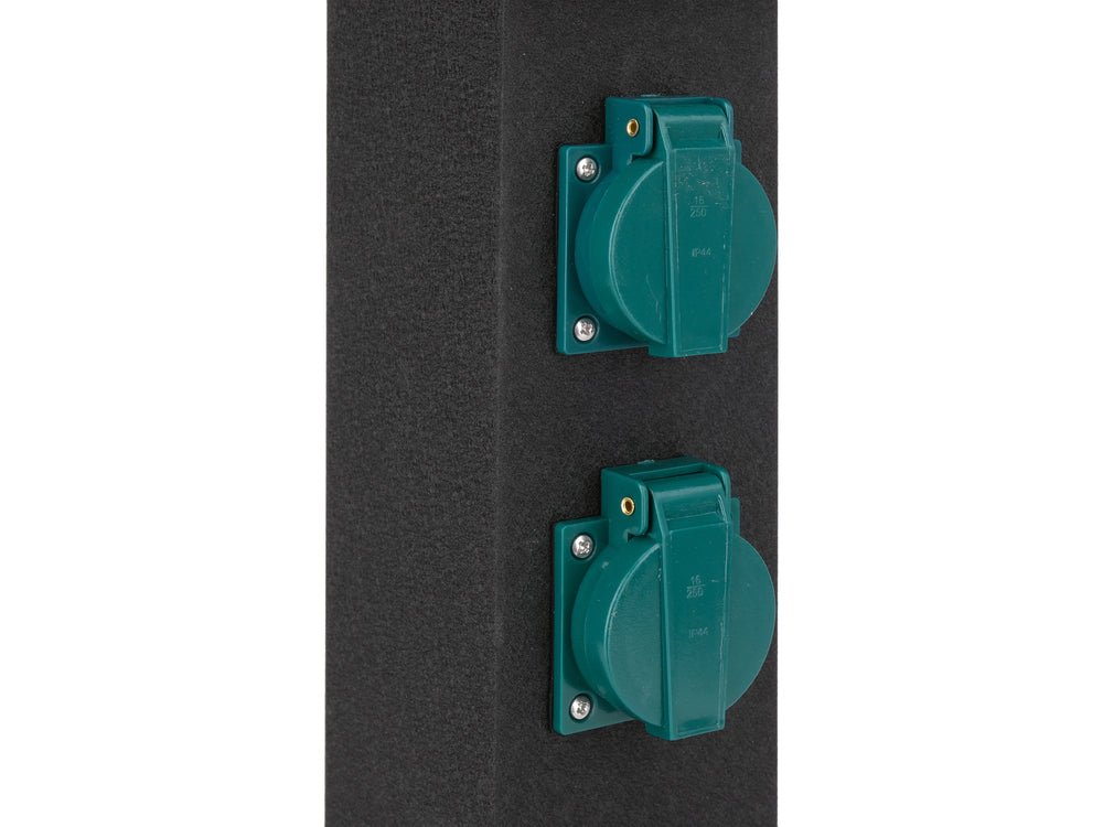 Priza de gradina stalp din otel YATO YT-81275, IP44, 4 x 230 V - imagine 4
