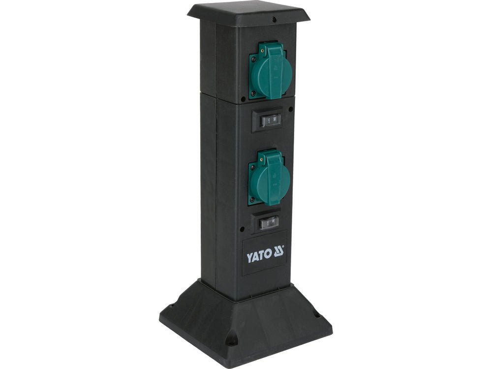 Priza de gradina stalp pp YATO YT-81274, IP44, 4 x 230 V - imagine 3