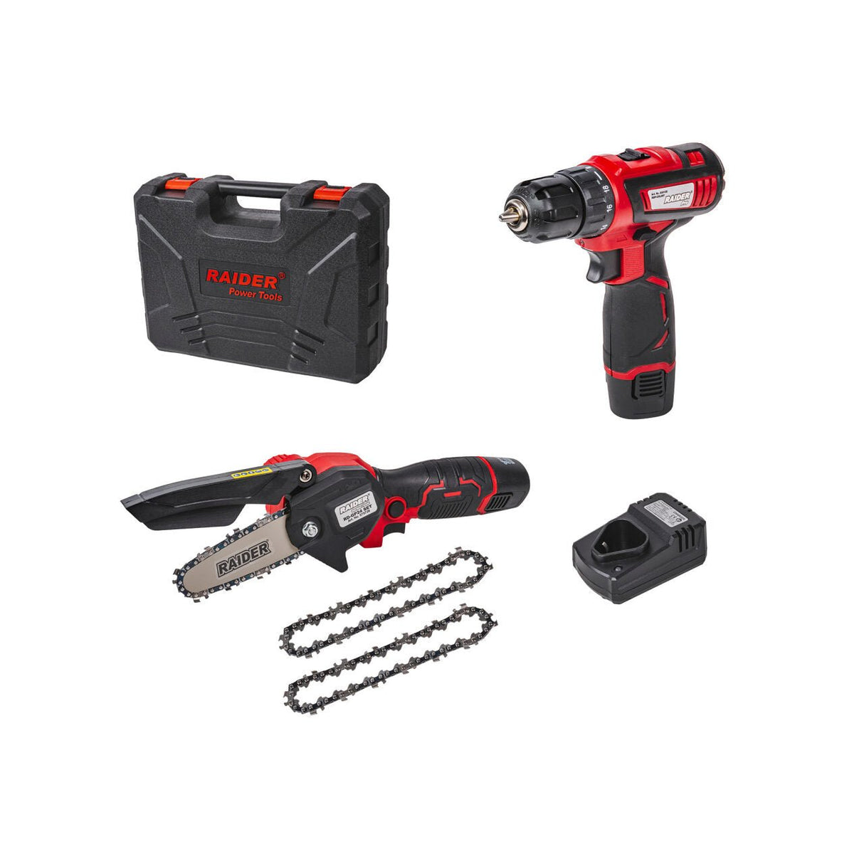 RAIDER Burghiu fără fir &Tuaca Gradina2x2Ah RDP - CDLGP02 Raider - scule electrice si unelte profesionale - BricoMart