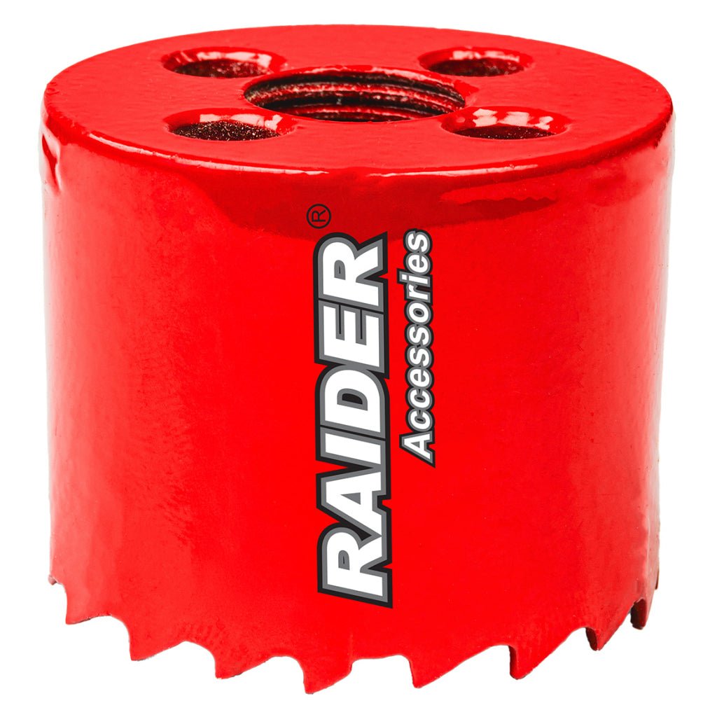 RAIDER Carota bi - metal pentru lemn si metal ø 44mm RD Precizie inalta la taierea gaurilor perfect rotunde Potrivit pentru gaurit lemn si metale neferoase Fabricat din otel ra Raider - scule electrice si unelte profesionale - BricoMart