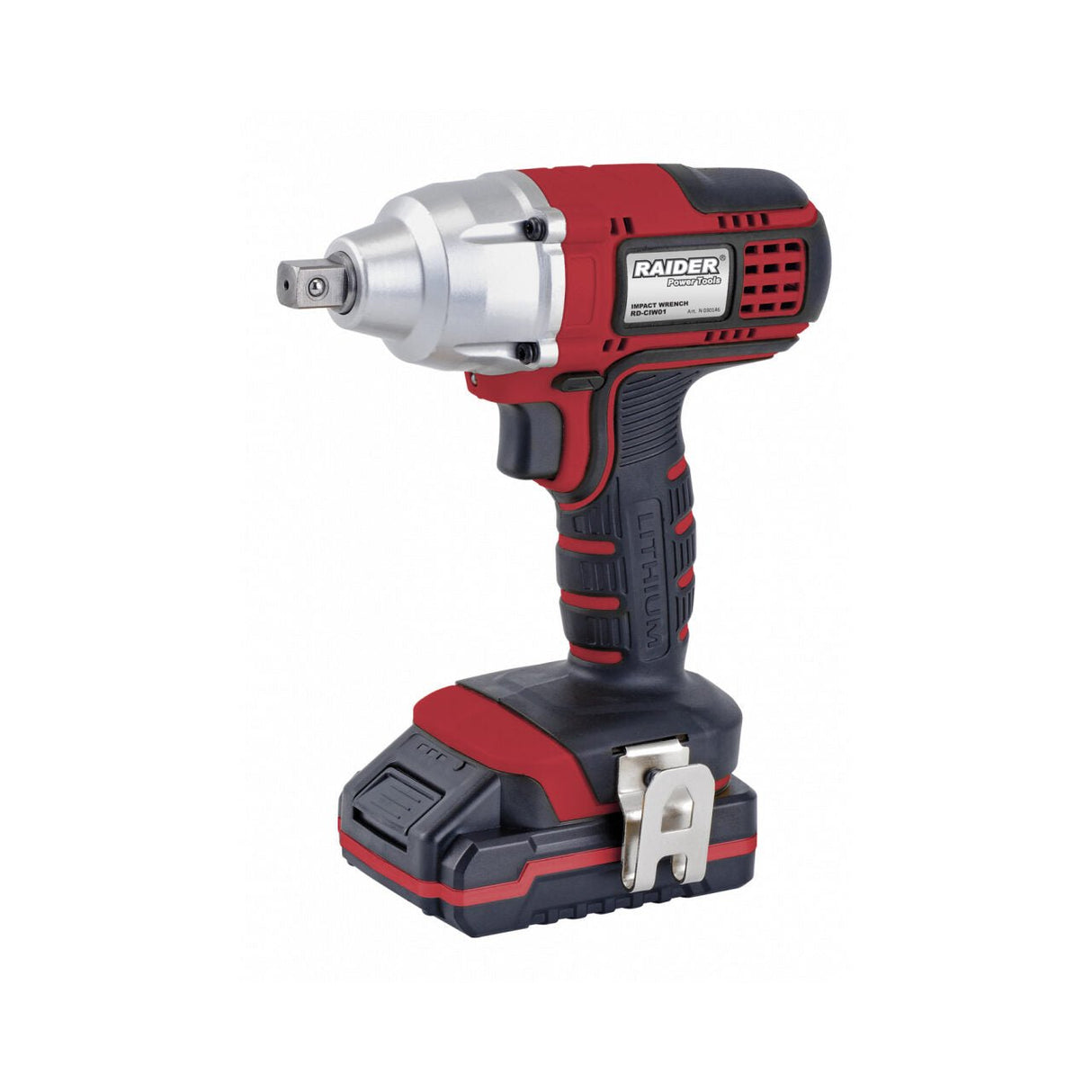 RAIDER Cheie de impact cu acumulator 18V 1.5Ah 350Nm 1/2" RD - CIW01 Mandrina automata Functie de schimbare a sensului Iluminarea zonei de lucru cu LED Raider - scule electrice si unelte profesionale - BricoMart