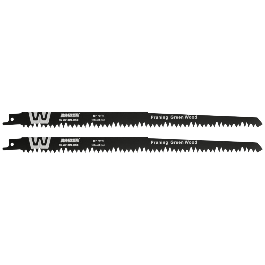 RAIDER Lama fierastrau sabie lemn 300mm 5mm 5TPI 2pcs. RD-WS1231L Raider - scule electrice si unelte profesionale - BricoMart