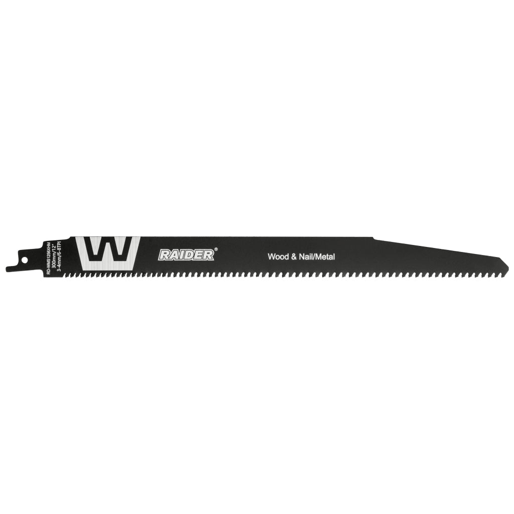 RAIDER Lama fierastrau sabie W&N 300mm 3 - 4mm 6 - 8TPI RD - WMS1256XHM Raider - scule electrice si unelte profesionale - BricoMart