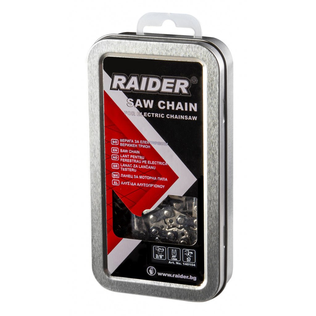 RAIDER Lant drujba .325".050"(1.3mm) 64 dinti Vibratii reduse, taiere de calitate si confort in munca Potrivit pentru motofierastraie Numar de dinti : 64 Raider - scule electrice si unelte profesionale - BricoMart