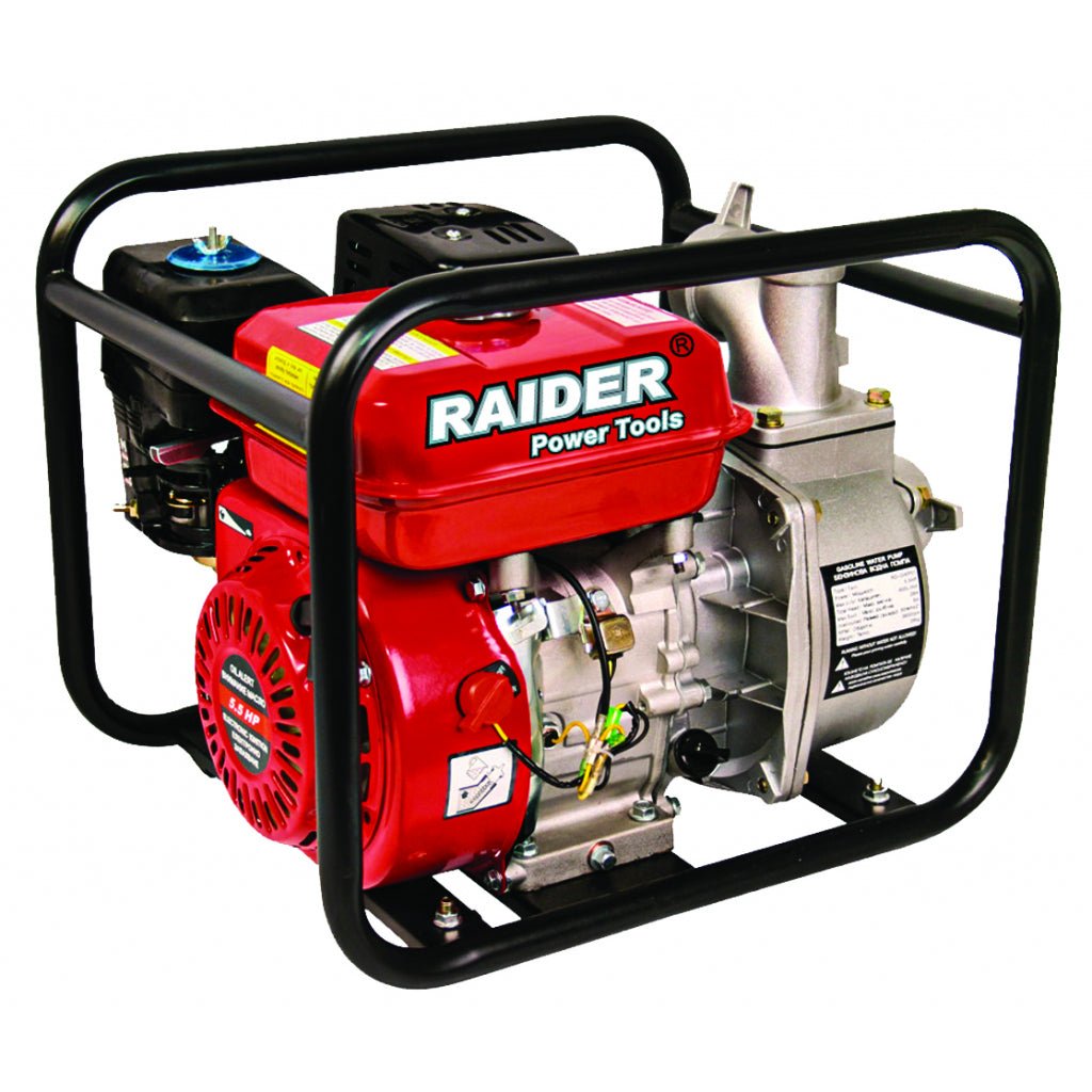 RAIDER Motopompa motor benzina RD - GWP01 Motor benzina, un singur cilindru, patru timpi, racit cu aer Senzor ulei Pornire manuala Diametru conector 2 " Raider - scule electrice si unelte profesionale - BricoMart
