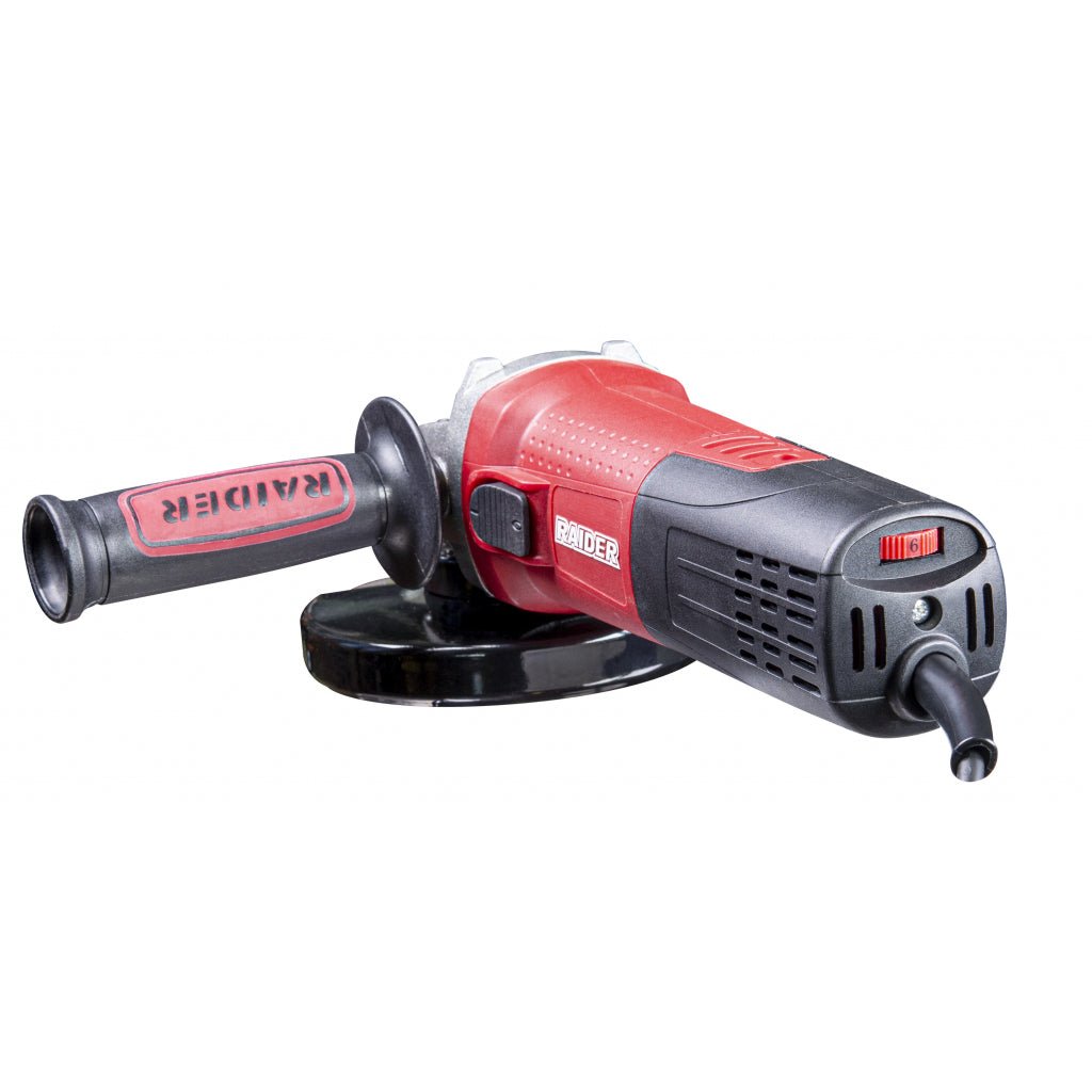 RAIDER Polizor unghiular 125 mm x 1100 W RDP - AG67 Blocarea discului Maner auxiliar Raider - scule electrice si unelte profesionale - BricoMart