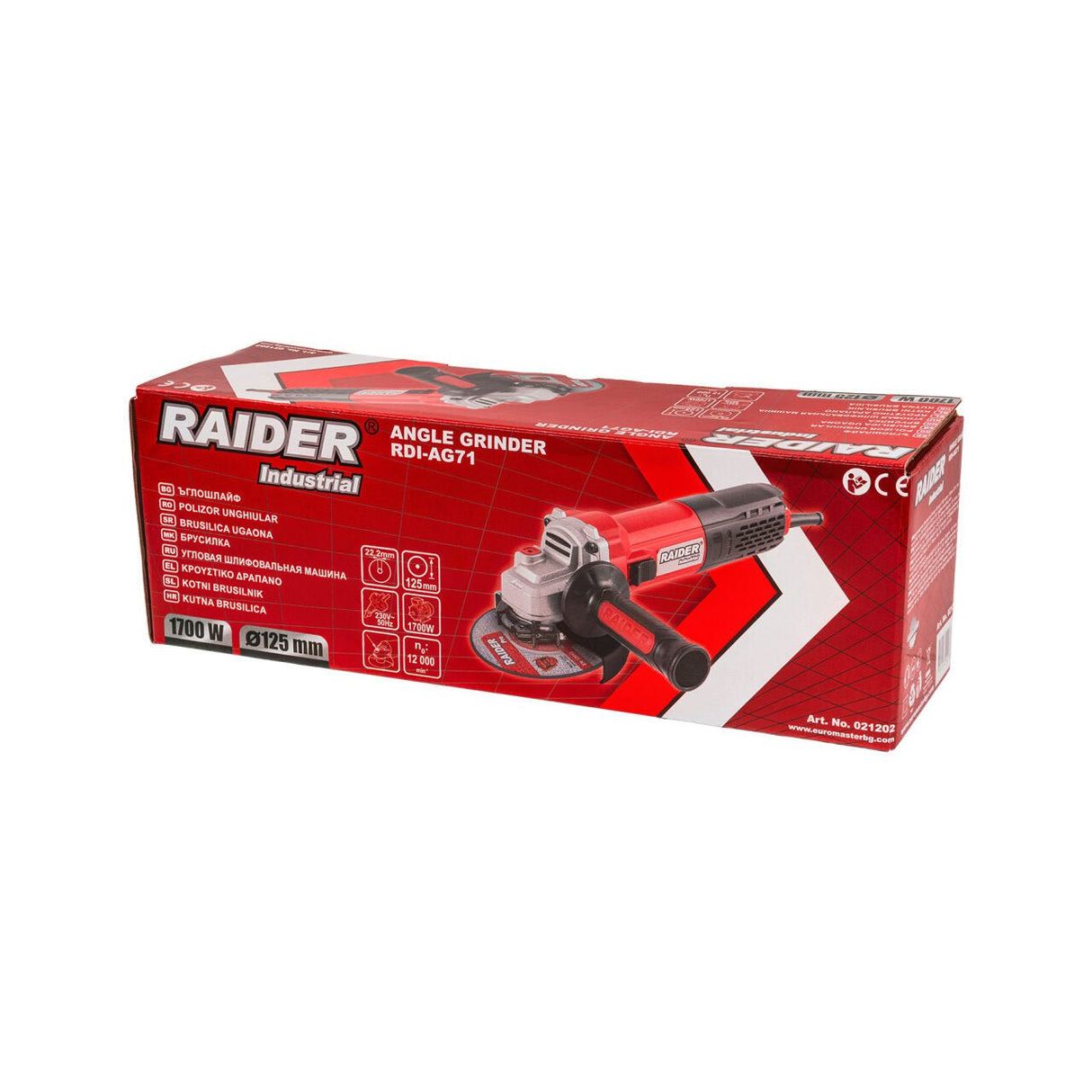 RAIDER Polizor unghiular 125mm 1700W RDI - AG71 Raider - scule electrice si unelte profesionale - BricoMart