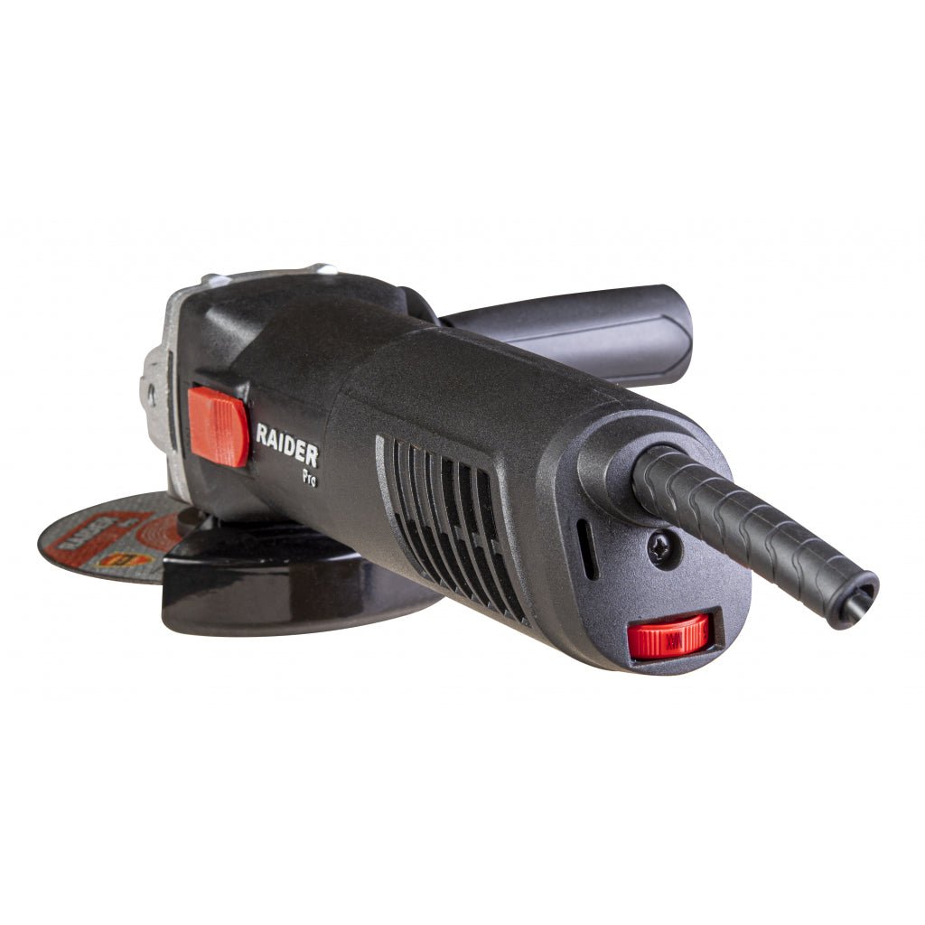 RAIDER Polizor unghiular 910W 125mm viteza variabila RDP - AG43 BE Blocarea discului Viteza reglabila Maner auxiliar Raider - scule electrice si unelte profesionale - BricoMart