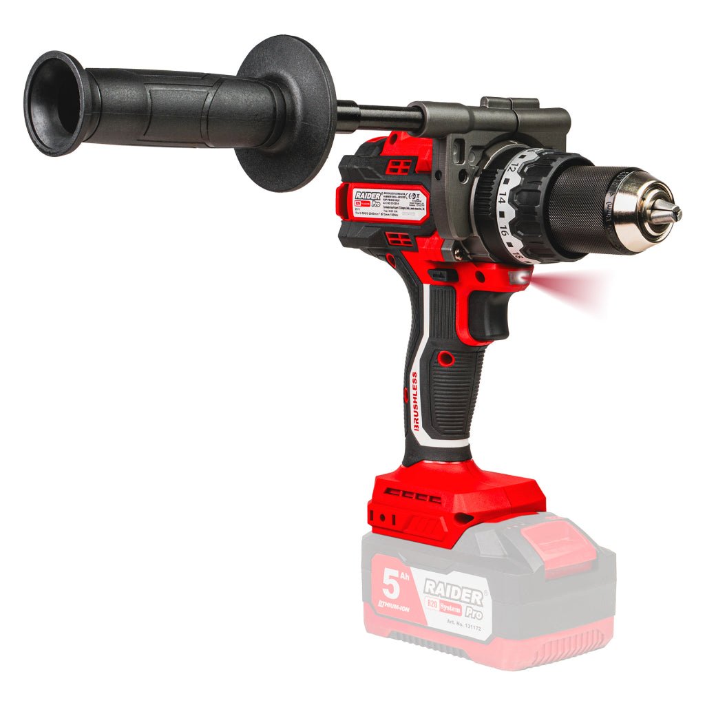 RAIDER R20 Bormasina cu percutie brushless 13mm Solo RDP - PBID20 Raider - scule electrice si unelte profesionale - BricoMart