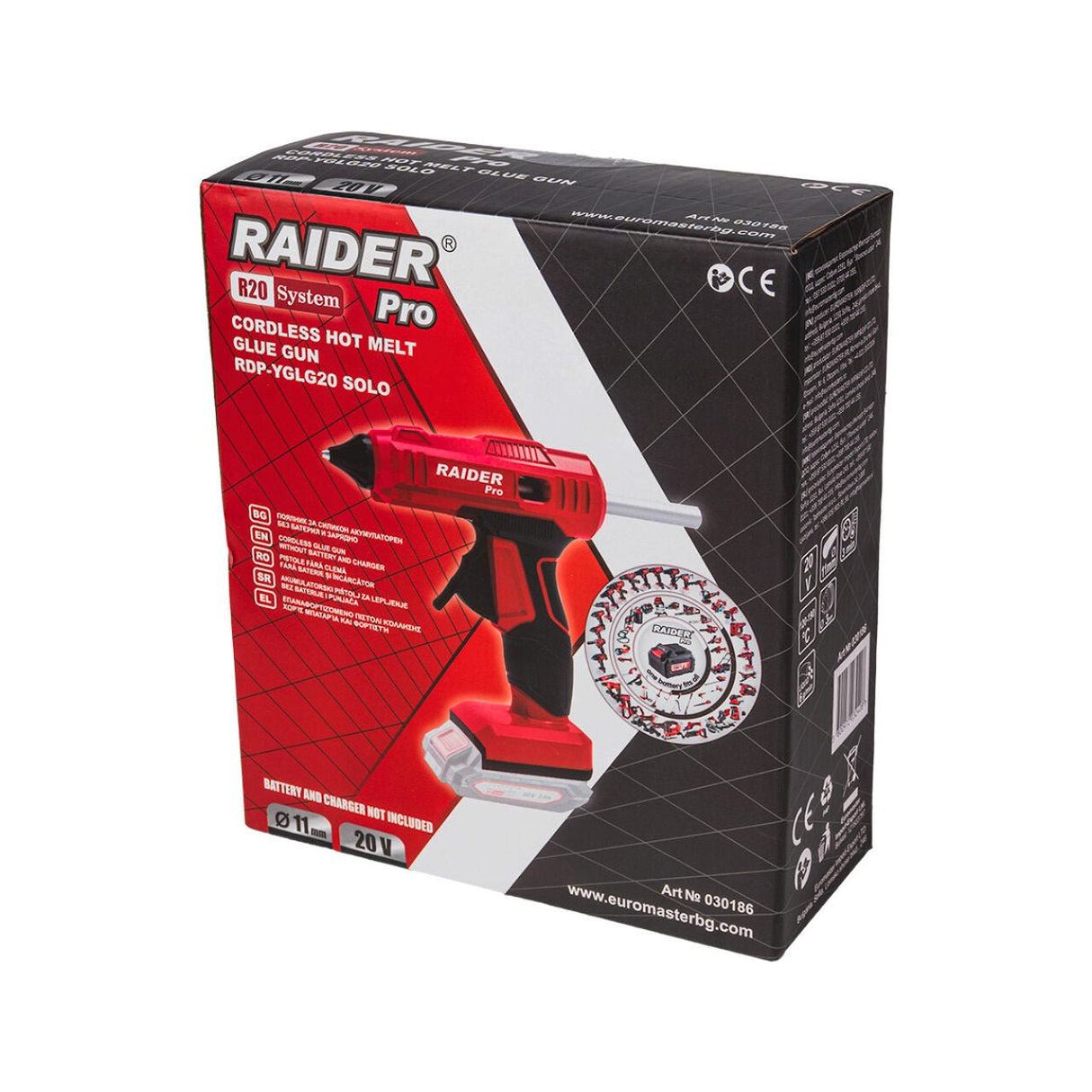 RAIDER R20 Pistol de lipit ø11 Solo RDP - YGLG20 Pistolul folosește bețișoare de lipici standard cu diametrul de Ø11 mm Sistem de încălzire rapidă Dozarea precisă a adez Raider - scule electrice si unelte profesionale - BricoMart