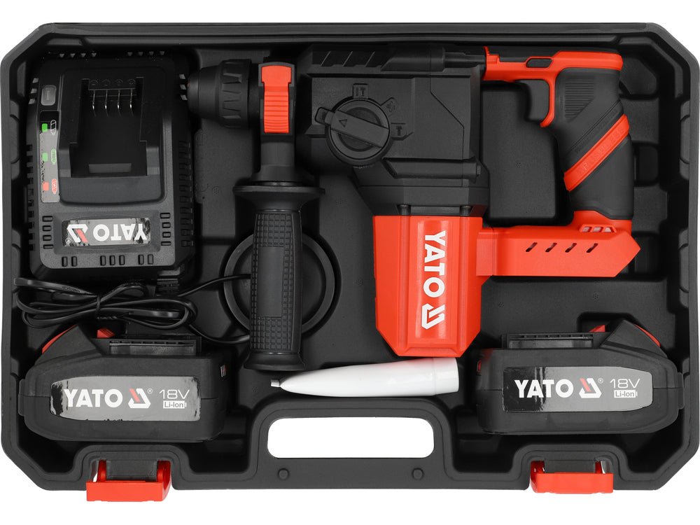 ROTOPERCUTOR 18V SDS+, 2X4AH Yato YT - 827722 Yato - scule electrice si unelte profesionale - BricoMart