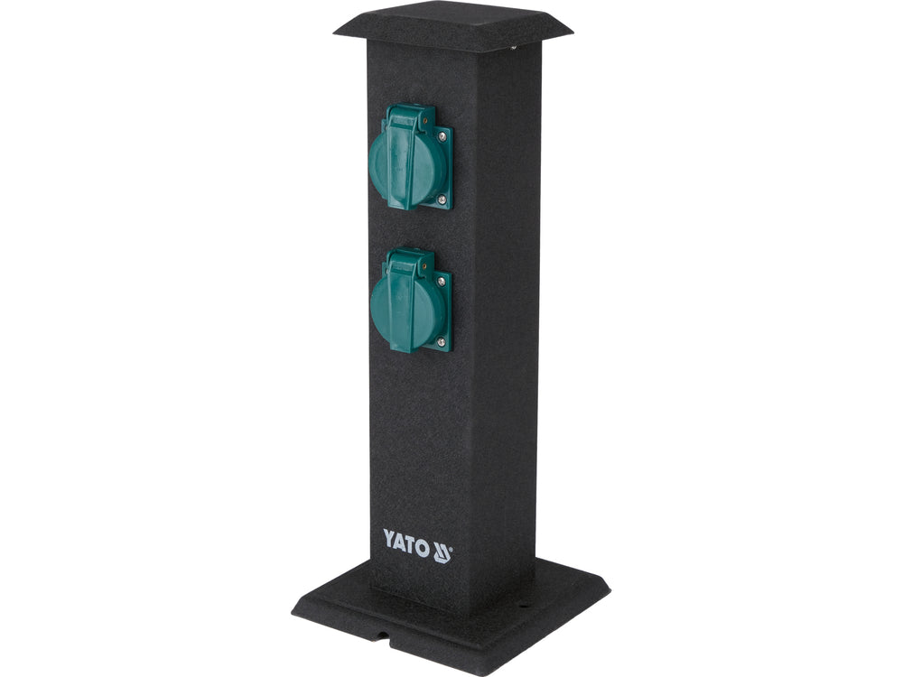Priza de gradina stalp din otel YATO YT-81275, IP44, 4 x 230 V