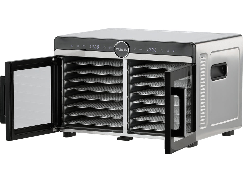Susa de alimente 16 tavi din otel inoxidabil YATO YG-16000, 1400 W - imagine 4