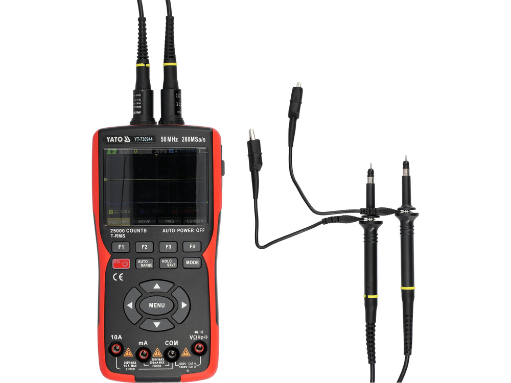 3In1 multimetru osciloscop YATO YT-730944, 280 msa/50 mhz - imagine 11