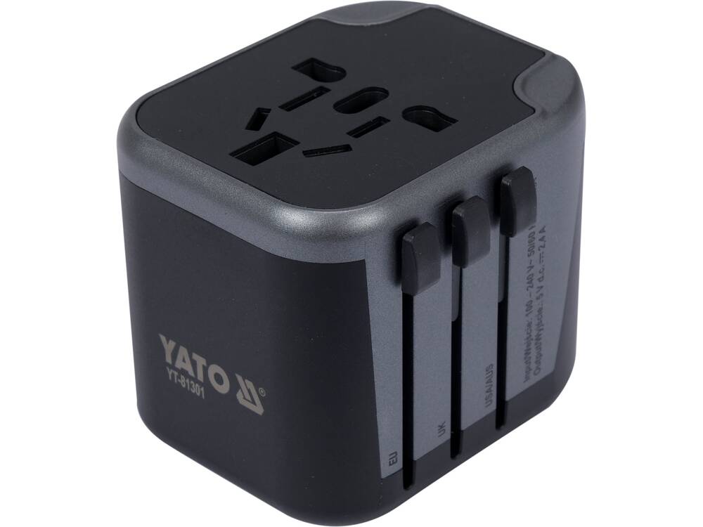 ADAPTOR UNIVERSAL DE YATO YT-81301 CALATORIE, 2 X PORT USB