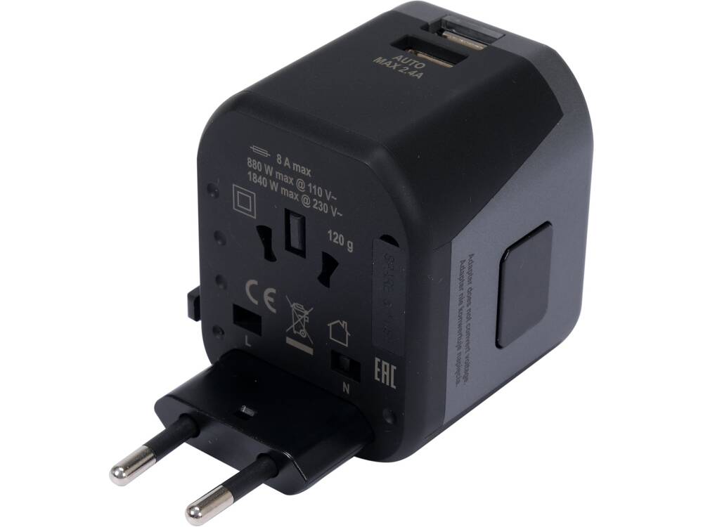 ADAPTOR UNIVERSAL DE YATO YT-81301 CALATORIE, 2 X PORT USB