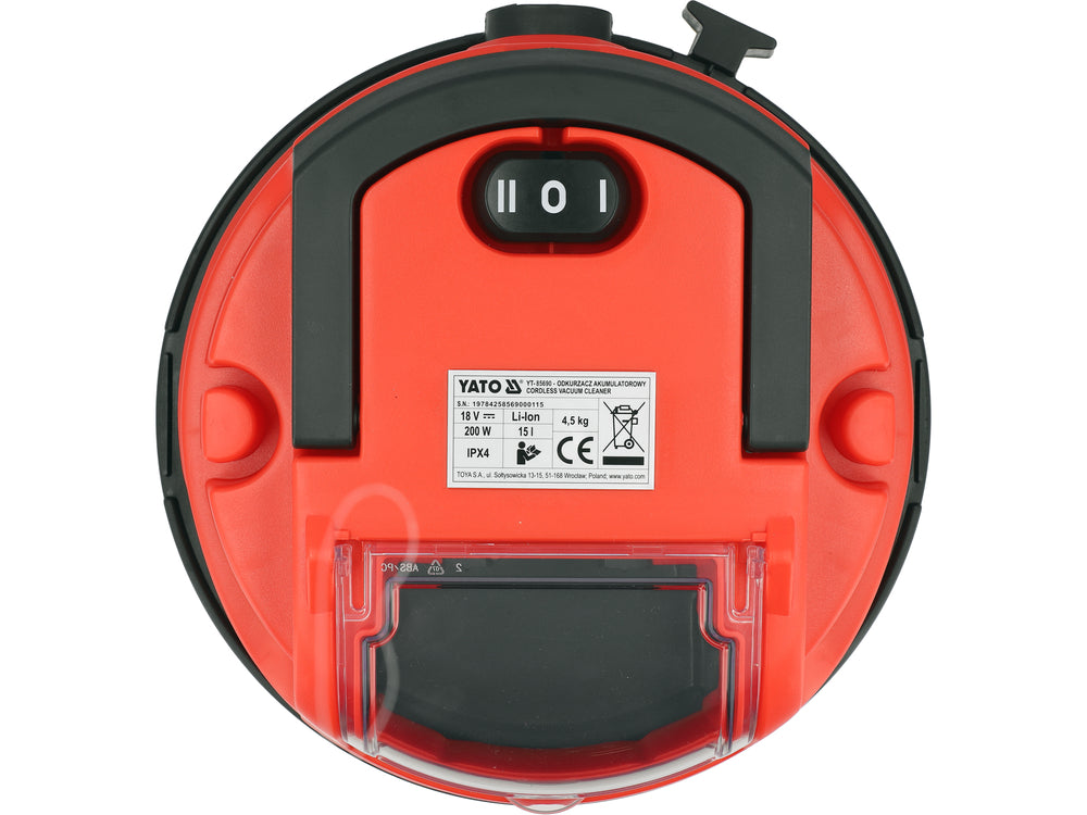 Aspirator YATO YT-85691, 15 L, 18 V, fara acumulator - imagine 6
