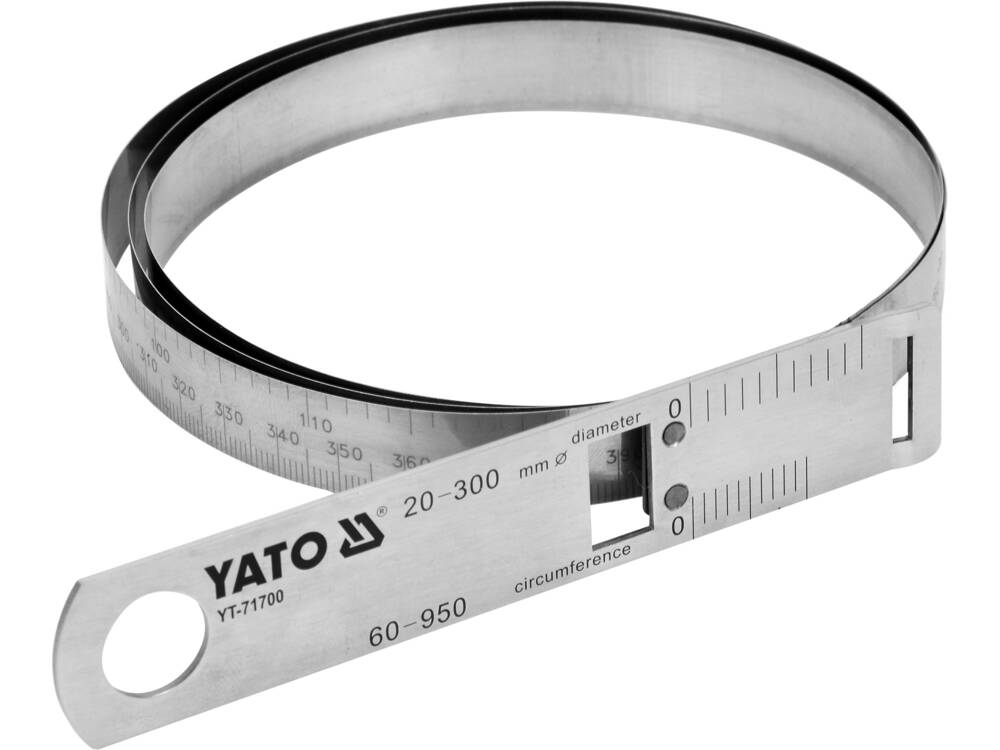 BANDA DIN OTEL YATO YT-71700 INOXIDABIL PENTRU MASURAREA DIAMETRULUI, 60-950/0.1MM