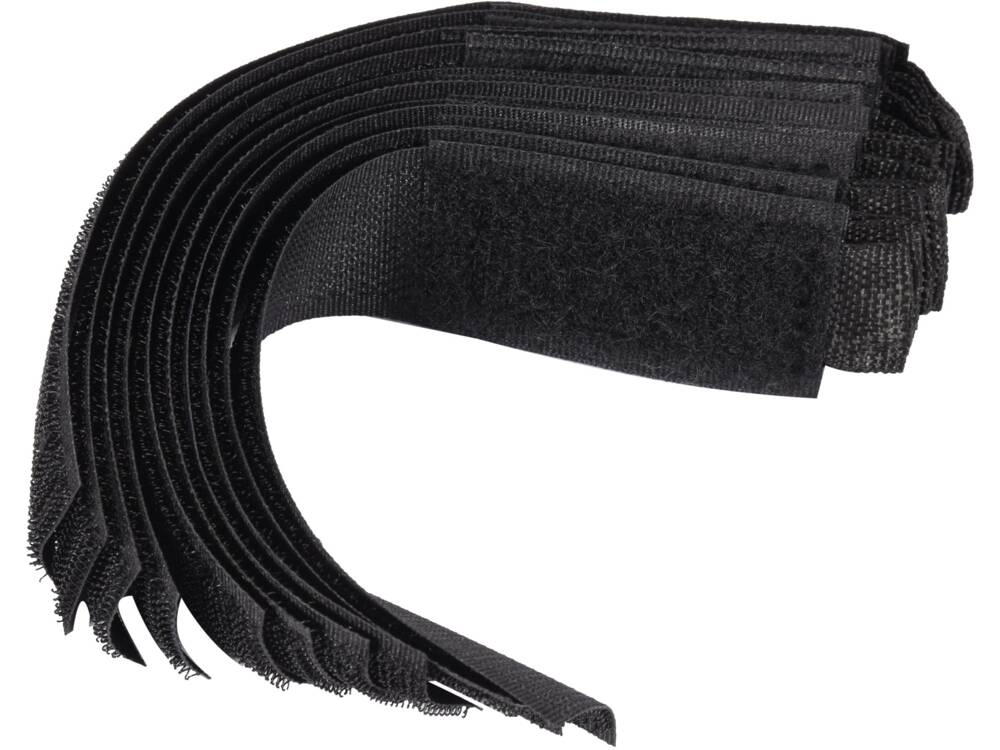BANDA VELCRO 150MM, VOREL 73850 10 BUC, NEGRU