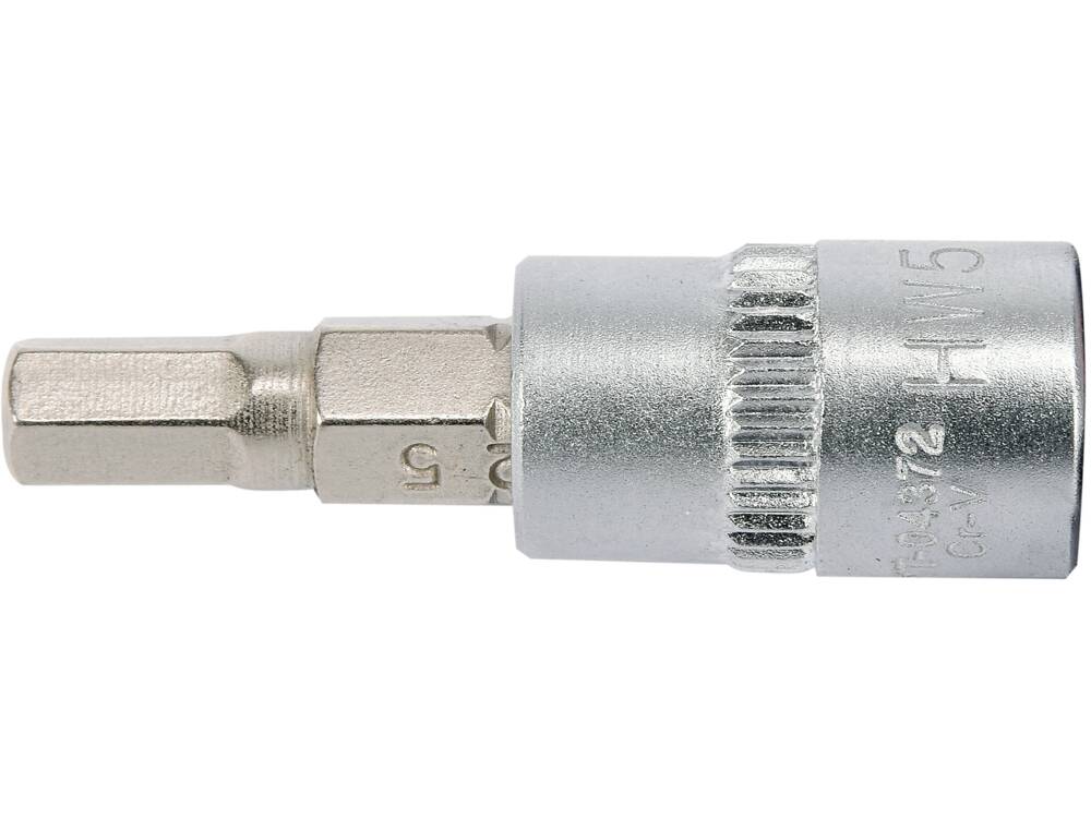 HATSZÖGŰ FEJ 5 YATO YT-04372, 1/4"-OS ADAPTERREL, 37MM