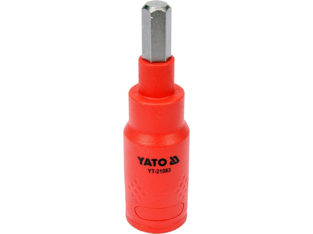 HATSZÖGŰ FEJ 8, YATO YT-21083 VDE, 3/8"-OS ADAPTERREL, 75MM