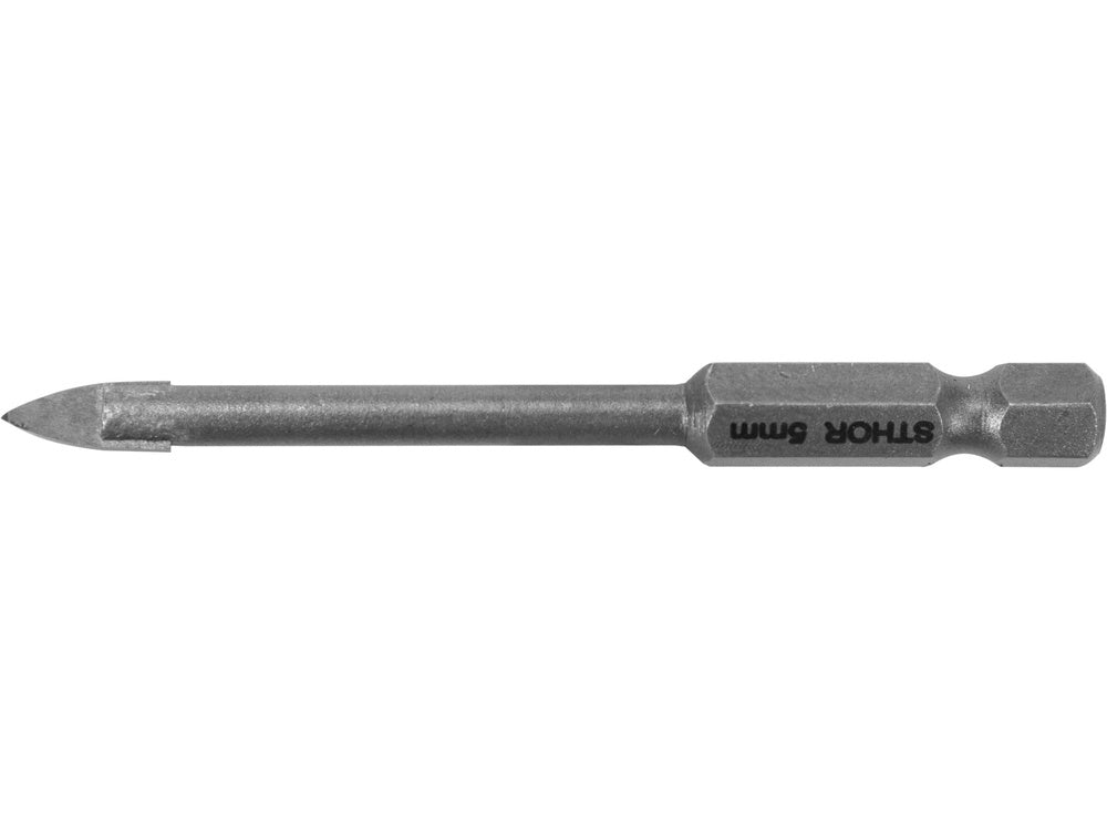 Üvegfúró STHOR 21702 hatszögletű tartóval, kerámia fúró, 5 mm