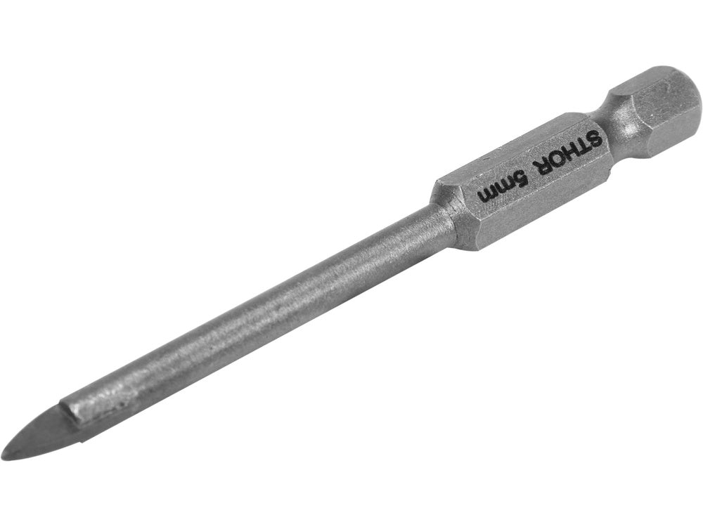 Üvegfúró STHOR 21702 hatszögletű tartóval, kerámia fúró, 5 mm