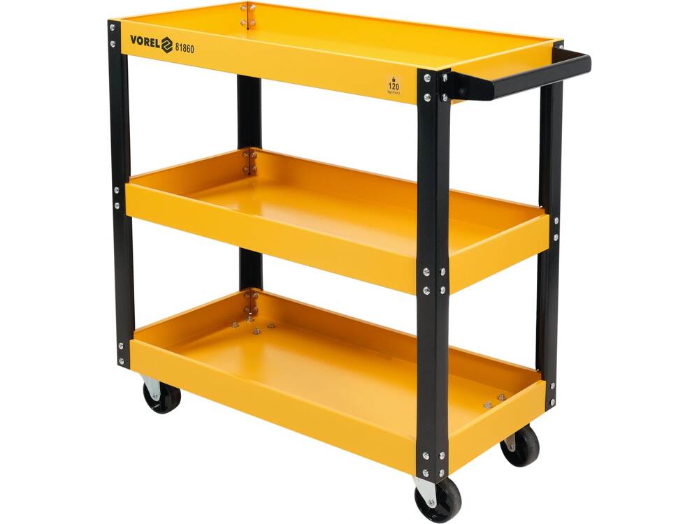 MŰHELYKOCSI, VOREL 81860 3 POLCOS, 775X760X355MM