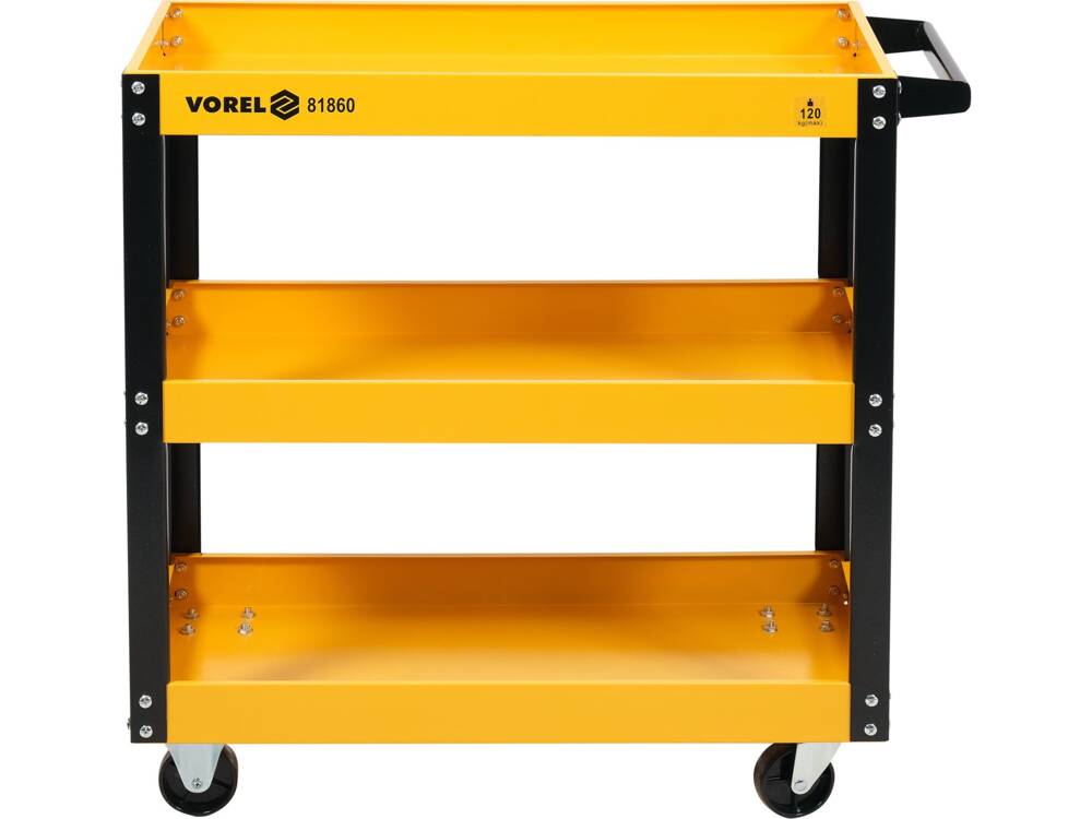 MŰHELYKOCSI, VOREL 81860 3 POLCOS, 775X760X355MM