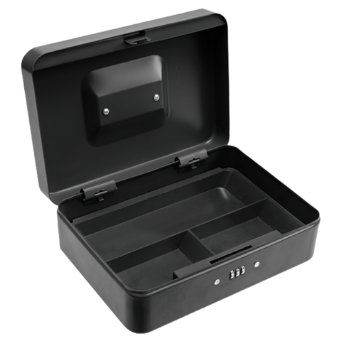 VOREL METÁL PÉNZTÁR 78628 250X180X90MM FEKETE