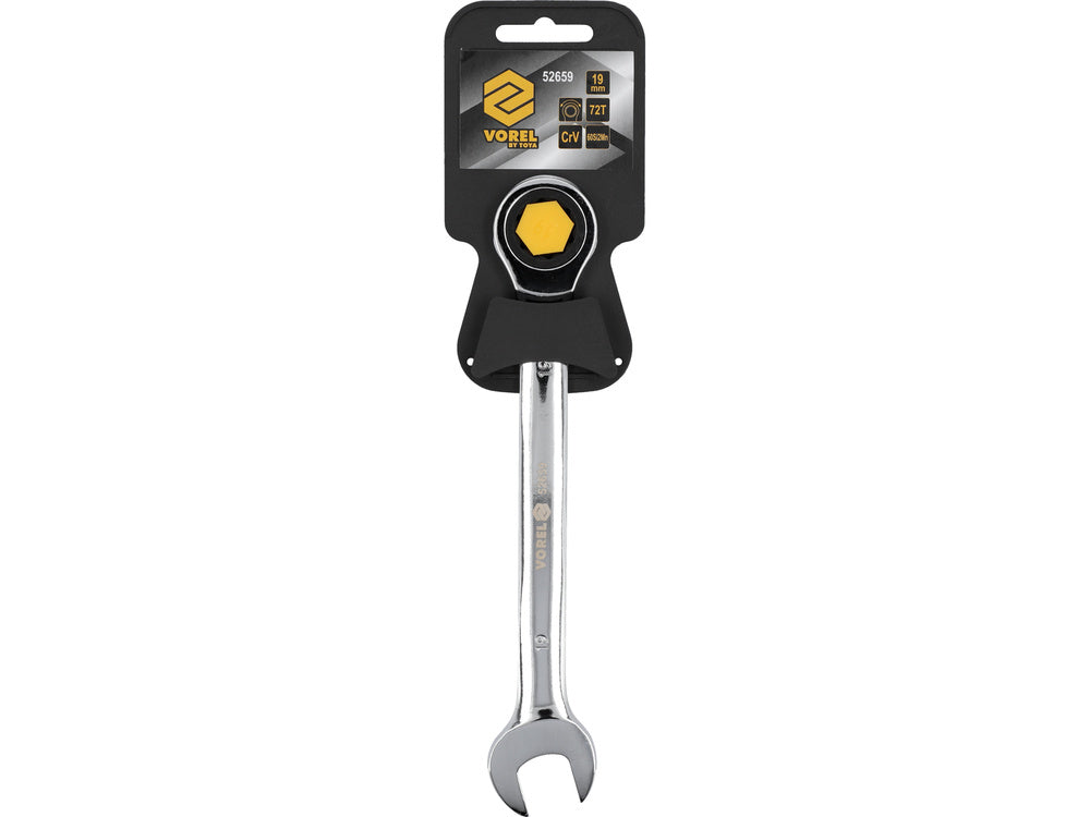 VOREL 52659 CSILLAGVILÁGÍTÓ VILLÁSKULCS 19 MM-ES RACSNIS SZÁRAZFEJJEL