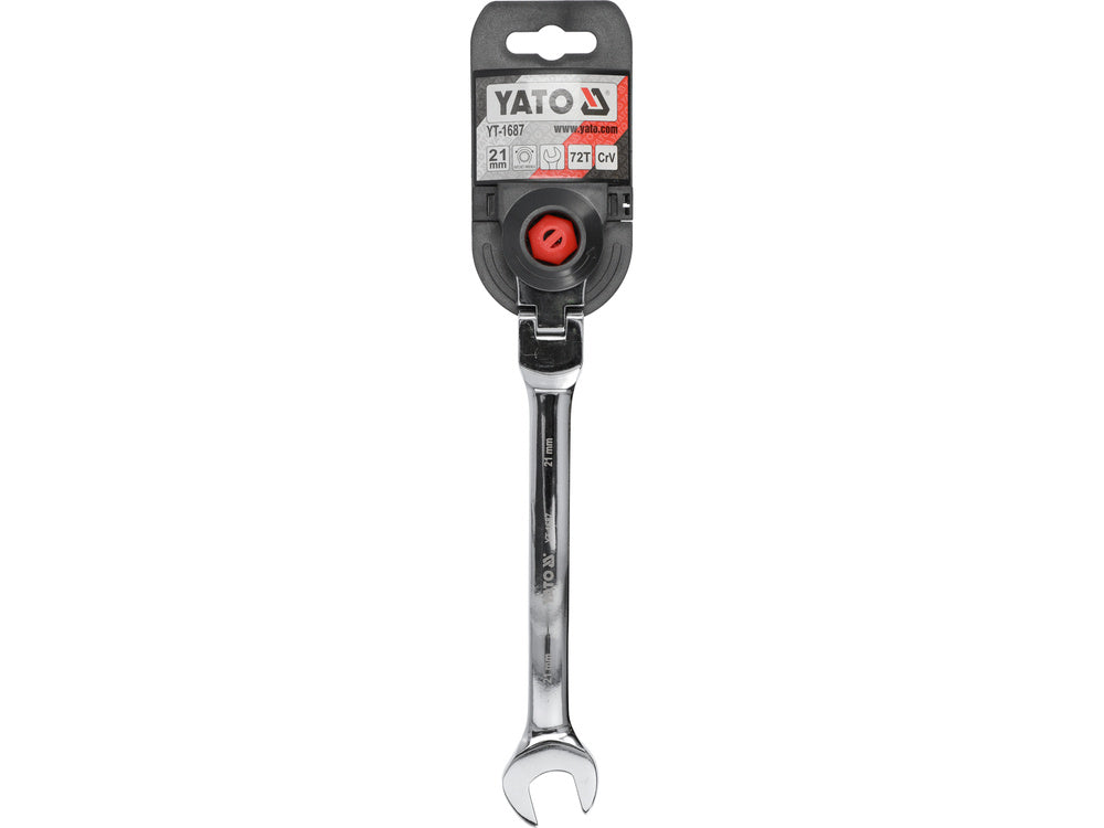 CHEIE COMBINATA CU YATO YT-1687 CLICHET SI CAP FLEXIBIL 21MM