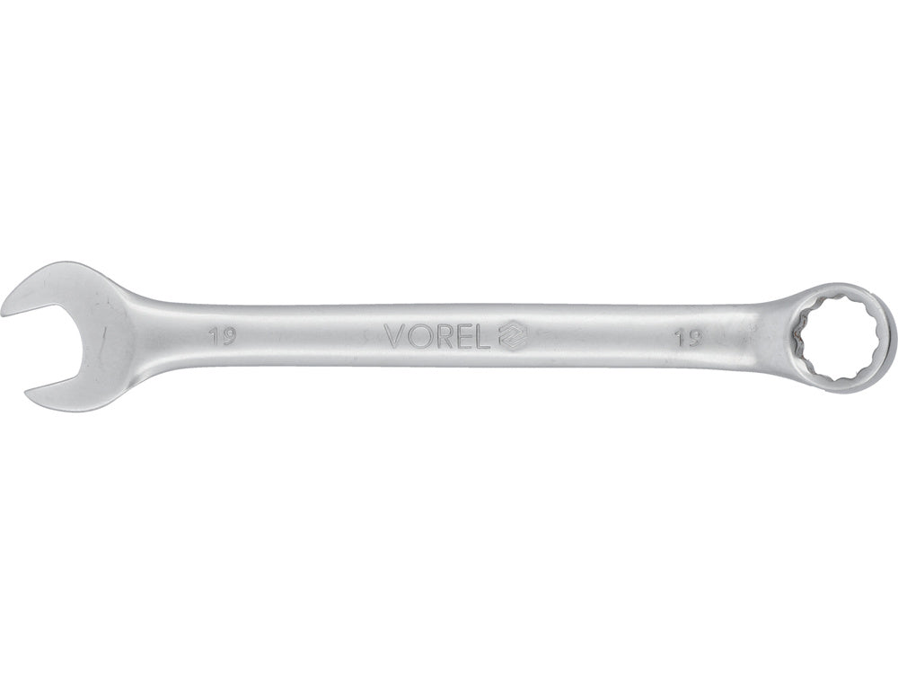 SZATÉN GYŰRŰVILÁGZATÚ VILLÁSKULCS, VOREL 51684 CR-V, 19 MM